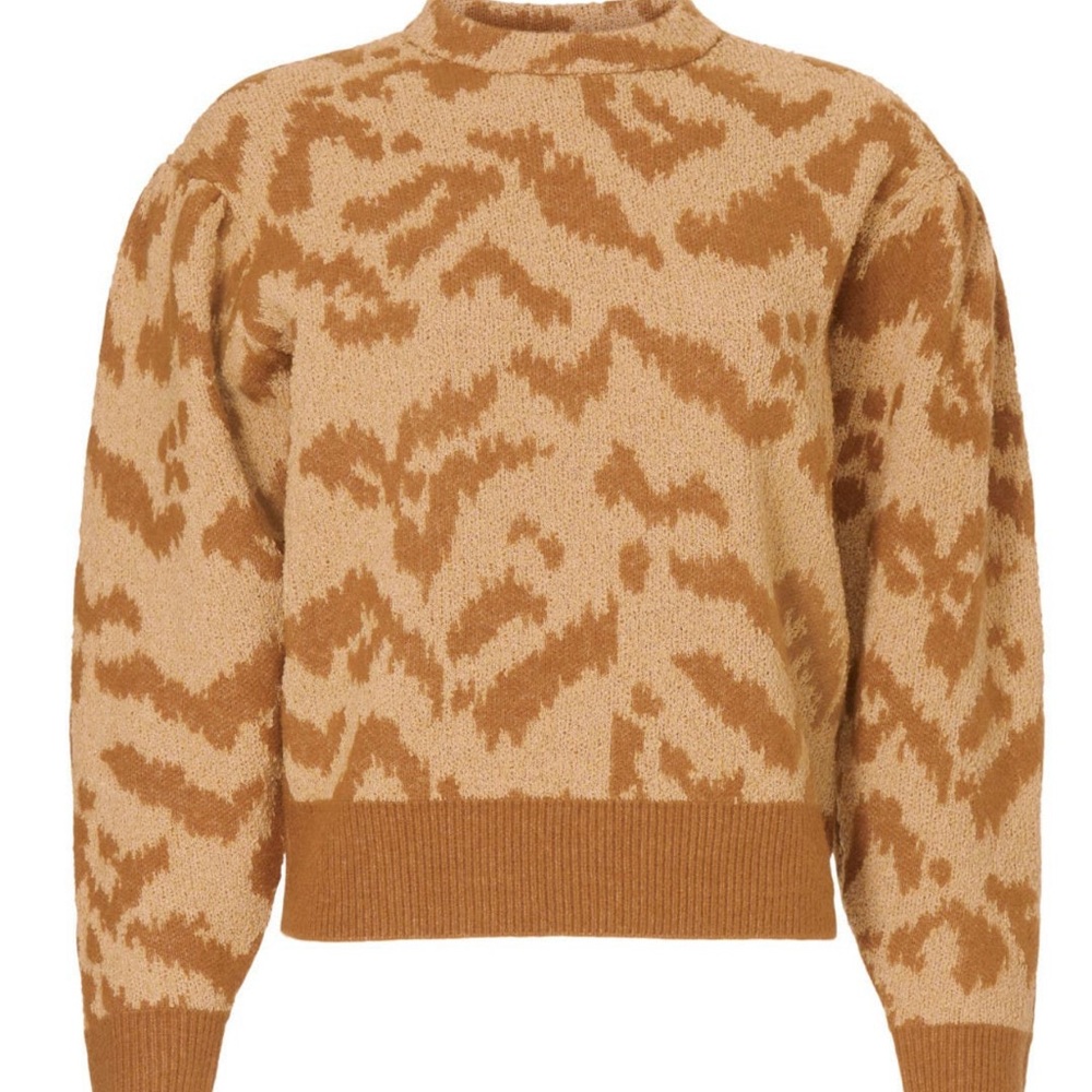Brown Patterned Sweater - Picture 3 of 9